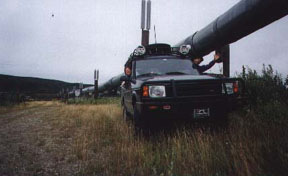 Refueling at the Alaskan Pipeline.