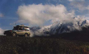 Outrunning the weather in Alaska.